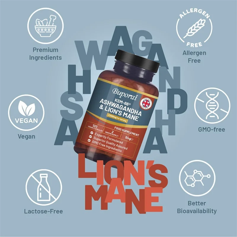 Ashwagandha and Lion’s Mane -  - Ginkgo Biloba Extract review and price